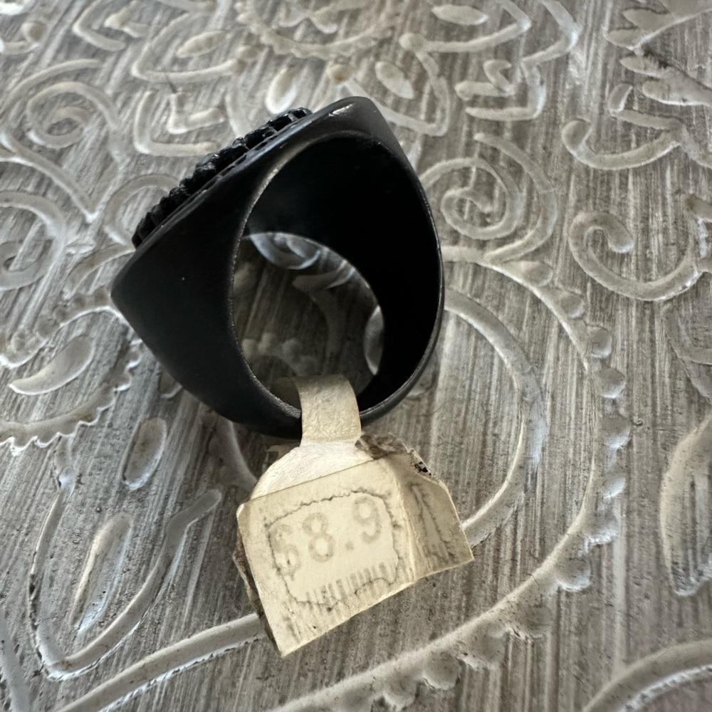 Black Statement Ring - Picture 3 of 4